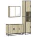 VidaXL Ensemble de meubles de salle de bain 3 pièces, Chêne, Métal, Bois, 900x330x600 mm
