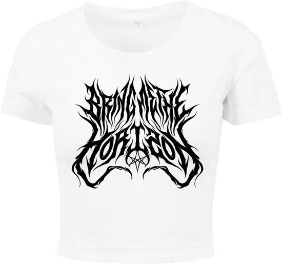 Bring Me The Horizon Black Logo Dames T-shirt - wit - XL