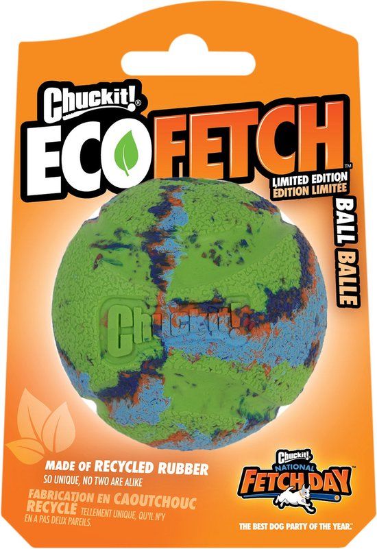 Chuckit! EcoFetch Ball - Medium - 6.4cm - Recycled - Dog Toy