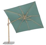 Schneider Rhodos Twist Loft, groen, 300 x 300 cm vierkant, 672-96, frame aluminium/staal, bespanning polyester