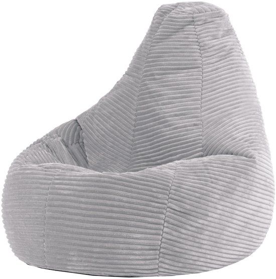 Icon Dalton Corduroy Kids Bean Bag Chair - Grey