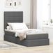 Maison Exclusive - Lit coffre avec matelas, couleur gris foncé, 90 x 200 cm, revêtement en tissu