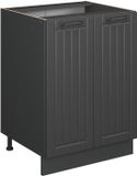 Vicco Fame-Line Keukenonderkast – 60 cm, WB Marmer Donkergrijs