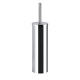 Gedy G-Giacarta WC-borstel, verchroomd, badborstel van roestvrij staal met containers van gesatineerd glas, 10 jaar garantie, design: R&S, afmetingen: 33,4 x 7,5 x 7,5 cm, uniek