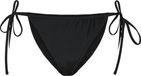 PIECES - PCBAOMI BIKINI TIE BOTTOM BC - Dames - Badpakken - Zwart - Effen - Jersey - Polyester/Elastaan - Maat XL