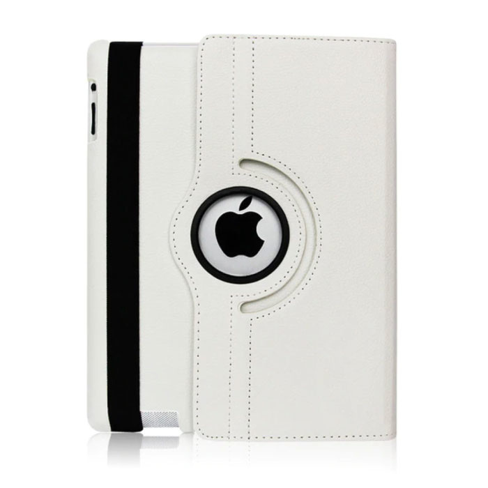 Stuff Certified Leren Vouwbare Cover voor iPad Mini 2 - Multifunctioneel Hoesje Case Wit