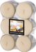Conpax Bougies chauffe-plat/bougies chauffe-plat - Maxi - 12x - Arôme bois de santal-vanille - 8 heures de combustion