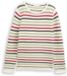 Tom Tailor - Pull en maille en coton biologique - Taille M - rayures vert nuageux rose