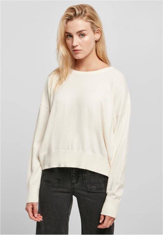 Urban Classics Ladies EcoVero Oversized Basic Sweater - Ivoorkleurig - XL