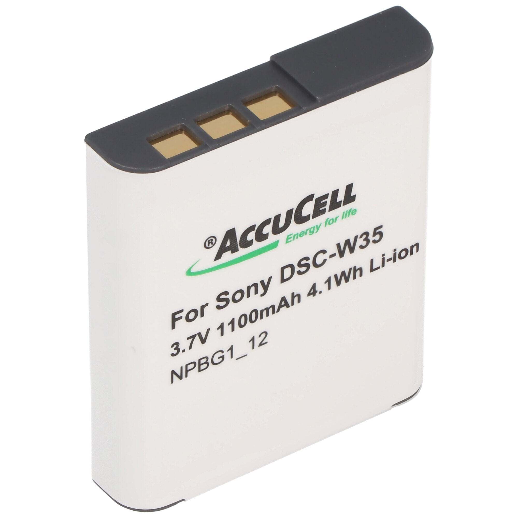 ACCUCELL AccuCell-batterij geschikt voor Sony DSC-W100
