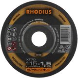 Rhodius Doorslijpschijf XT70 115 x 1,5 x 22,23mm 10 stuks