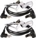 Retevis M001: Casque radio bidirectionnel avec écouteurs et tube acoustique (2 pièces)