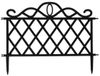 Gerimport Tuinhekjes - 5x stuks - kunststof - 240 cm - 48 x 36 cm - zwart