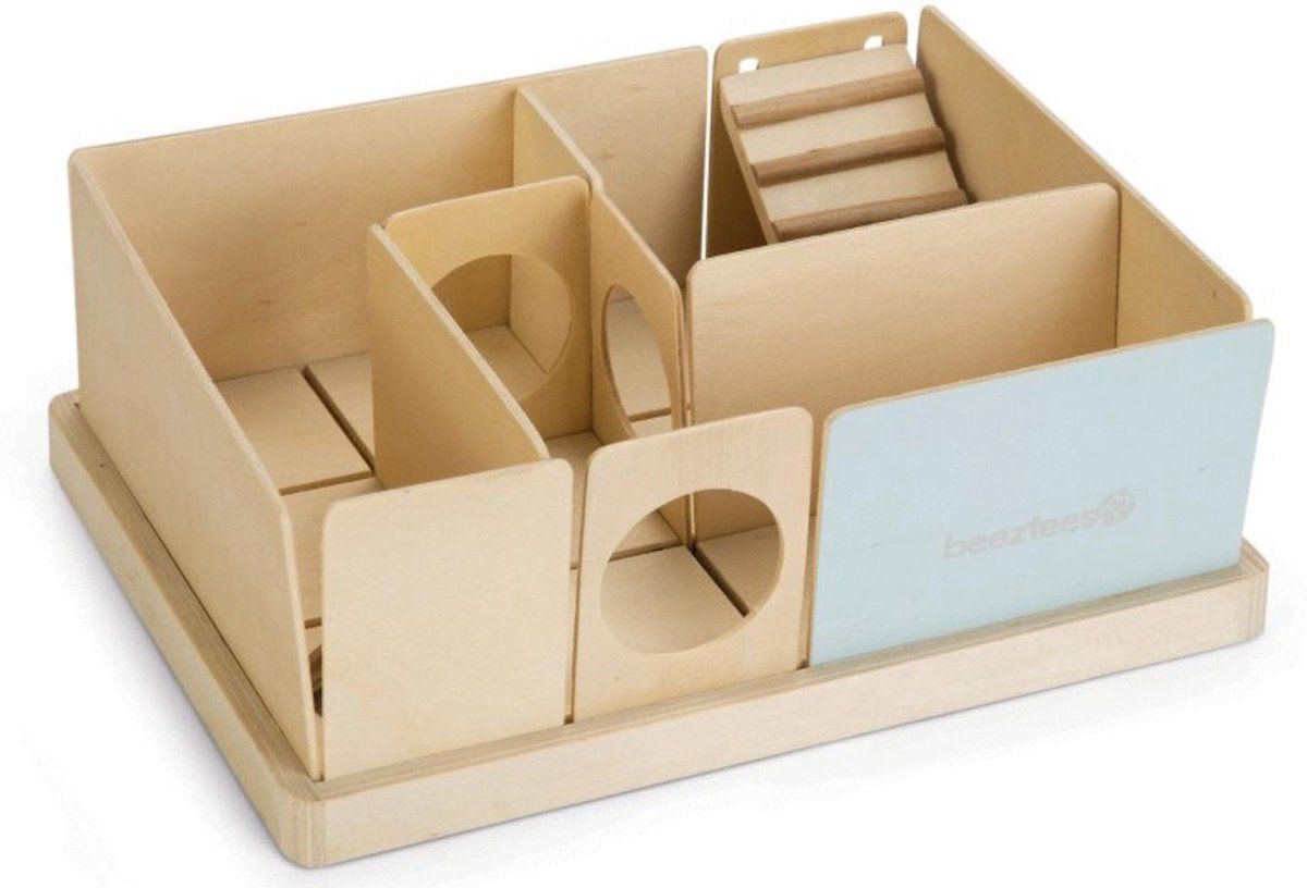 Beeztees Labyrint Findex - Hout & Mint - 23x17x10cm