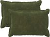 vidaXL - Kussensloop - 2 pcs - HOUTEN - Groen - 50 x 75 cm - Microfiber Fleece