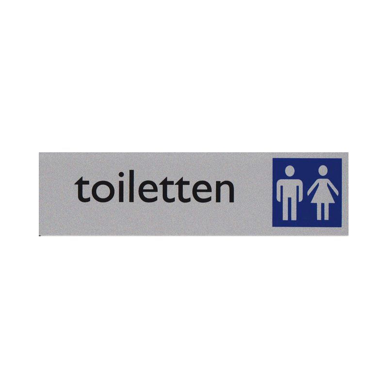 Post, A. Infobord pictogram toiletten dames/heren 165x44mm