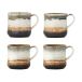 Bloomingville Mug Deana, lot de 4 Marron