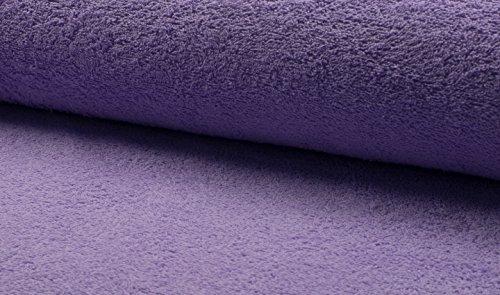 CRS Fur Fabrics Dubbelzijdig katoen TERRY TOWELLING stof materiaal - LILAC