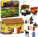 Lean toys Set Ferme Haras Piste d'obstacles Saut de collines Figurines de chevaux 72 pièces.