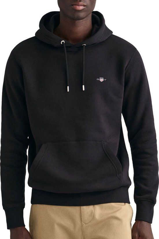 Shield Hoodie Mannen - Maat 3XL - Zwart - Katoen/Polyester