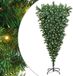 vidaXL - Ondersteboven - Kunstmatige - Voorgelichte - Kerstboom - Groen - 180 - cm