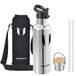 Sparrow Geïsoleerde Waterfles - Drinkfles met Rietje - Thermosfles 2 doppen | 500/750ml/1L, Kind Vacuüm Stalen Waterfles, Lekvrij, Vaatwasserbestendig, Koudhoudend & Warmhoudend, BPA-vrij, TwistTrail