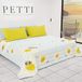 PETTI Artigiani Italiani - Sprei voor lente, zomer, tweepersoonsbed, design Botanic 02, 100% hypoallergeen, microvezel, 100% Made in Italy