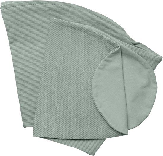 Doomoo Buddy Cover - Hoes voor Voedingskussen Buddy - Katoen - 180 cm - Corduroy Green