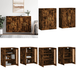 Armoires Murales 2 Pcs Chêne Fumé Bois D'Ingénierie
