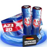 20 Wilhelm 20 x A23 12V alkaline batterijen MN21 V23GA 23A L1028 12 Volt 55 mAh