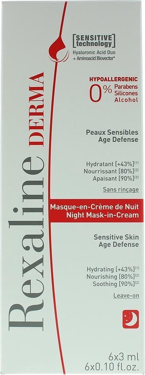 Rexaline Derma Night Mask-in-cream 6x3 Ml