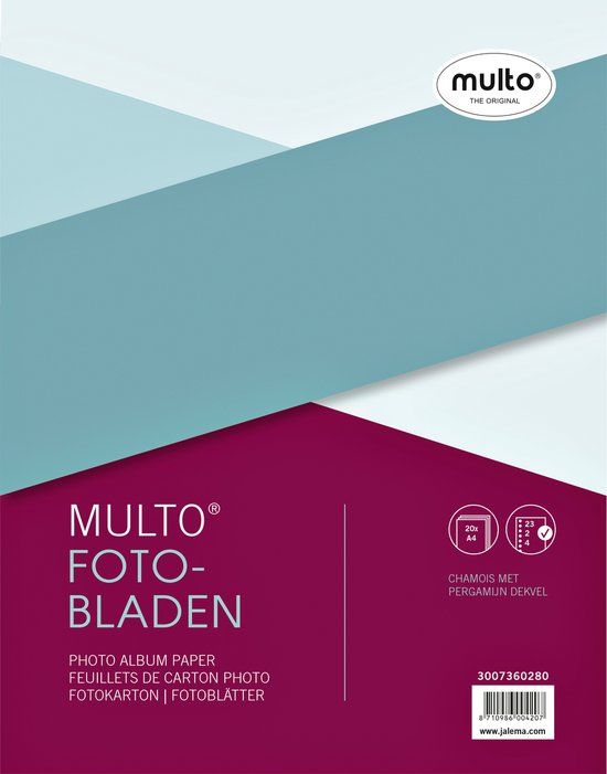 Multo Fotobladen multo 23-gaats + dekvel chamois
