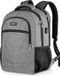 Unyqoos® Sac à dos pour ordinateur portable, 15,6 pouces, Gris clair, 30L, Polyester, Unisexe