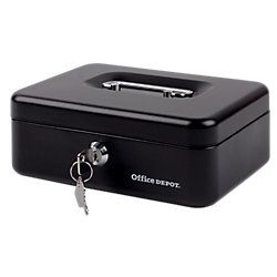 Office Depot Geldkist Zwart 20.4 x 15 x 7.4 cm