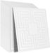 Vevor Plafondtegels, 12 Stuks, Wit, PVC, 60.50 cm x 60.50 cm
