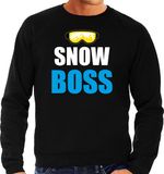 Bellatio Decorations Shoppartners Bv Apres ski sweater Snow Boss / sneeuw baas zwart heren - Wintersport trui - Foute apres ski outfit/ kleding/ verkleedkleding L