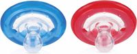 Nuby Nûby - 2 Natural Flex™ Cherry Fopspenen - Blauw & Rood - 6-36m