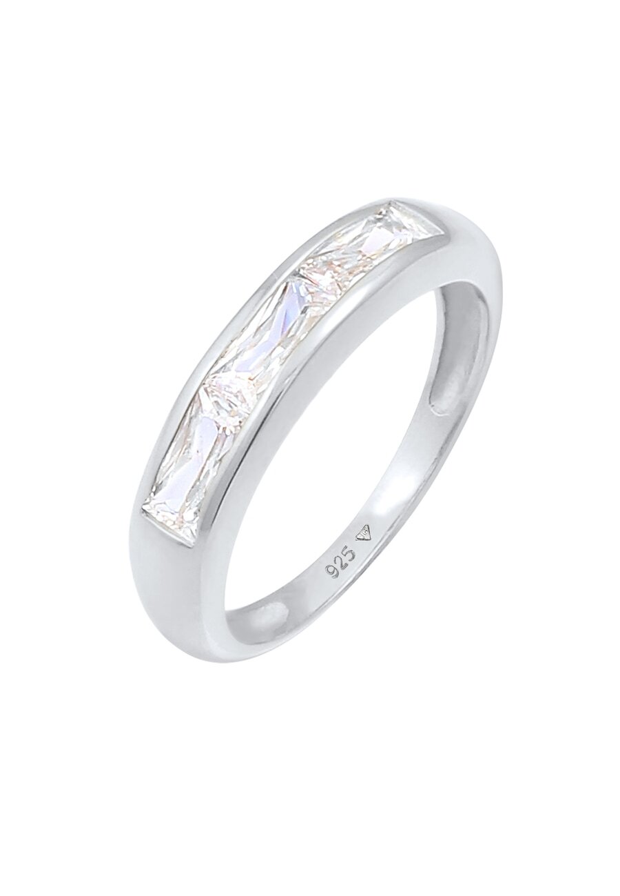 Elli Elli Elli Ring Dames Sprankelend Statement met Zirkonia Kristallen in 925 Sterling Zilver Verguld Ringen