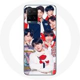 Maniacase Hoesje voor Vivo Y21s 2021 / Y21 2021 BTS Poster Memebers Kerstcadeau 2023