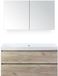 BES LED Maxx XL Badmeubelset 120 cm - Craft Oak - Wastafel Just Enkel Zonder Kraangat met Spiegelkast