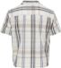 ONLY & SONS Geruit Katoenen Overhemd met Korte Mouwen en Borstzak - Egret - Maat M