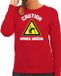 Bellatio Decorations Apres ski sweater dames - rood - L