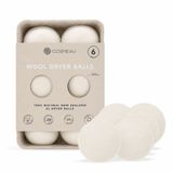 Cosmeau Drogerballen 6 stuks Wit Schapenwol