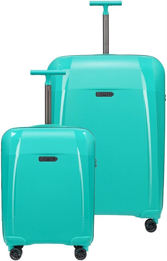 Epic Phantom SL 4 wielen Kofferset 2-delig - Harde bagage - TSA slot - vivid green