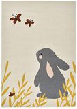 Zala Living Kindertapijt speeltapijt Bunny Lottie (120x170 cm, superzacht, geschikt voor vloerverwarming, Öko-Tex Standard 100 gecertificeerd), crème