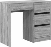 vidaXL Bureau Grijs Sonoma Bewerkt Hout 90 x 37.5 x 75 cm