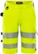 Fristads Dames High Vis Stretch Werkshort KL 1 2667 GSTP 301370 - High Vis Geel - Maat 46