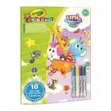 Crayola Mini Kids - Album met 18 Maxi-formaat Kleurplaten en 4 Wasbare Stiften