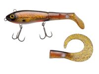 Abu Garcia Svartzonker McHybride snoekaas, Swimbait hybride aas met hard lichaam en zachte paddle, biedt een reservestaart