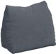 vidaXL Coussin de dossier gris foncé 45 x 20 x 35 cm tissu velours côtelé